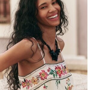 Free People Kalua Shell Necklace Dark Shell NWT One Size